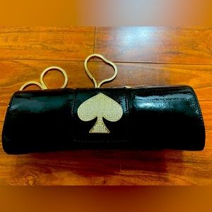 Kate Spade Black /Silver clutch